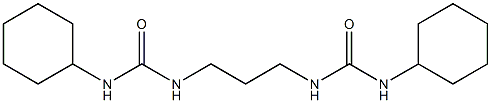 N-cyclohexyl-N'-(3-{[(cyclohexylamino)carbonyl]amino}propyl)urea Struktur