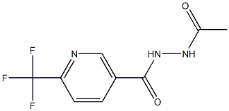 N'-acetyl-6-(trifluoromethyl)nicotinohydrazide Struktur