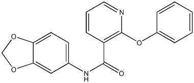 N-(1,3-benzodioxol-5-yl)-2-phenoxynicotinamide Struktur