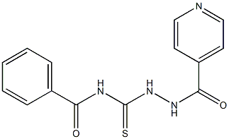 N-[(2-isonicotinoylhydrazino)carbothioyl]benzenecarboxamide Struktur