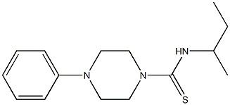 ((methylpropyl)amino)(4-phenylpiperazinyl)methane-1-thione Struktur