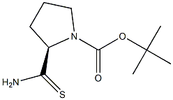 (R)-tert-butyl 2-carbamothioylpyrrolidine-1-carboxylate Struktur