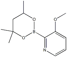 3-Methoxy-2-(4,4,6-trimethyl-1,3,2-dioxaborinan-2-yl)pyridine Struktur