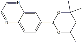 6-(4,4,6-Trimethyl-1,3,2-dioxaborinan-2-yl)quinoxaline Struktur