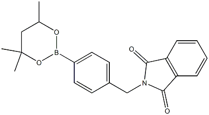 2-[4-(4,4,6-Trimethyl-1,3,2-dioxaborinan-2-yl)benzyl]-1H-isoindole-1,3(2H)-dione Struktur