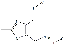 (2,4-dimethyl-1,3-thiazol-5-yl)methylamine dihydrochloride Struktur