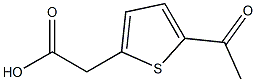 (5-acetylthien-2-yl)acetic acid Struktur