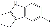 7-fluoro-1,2,3,4-tetrahydrocyclopenta[b]indole Struktur