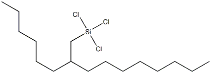 7-(trichlorosilylmethyl)pentadecane,tech-95 Struktur