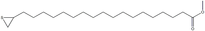 19,20-Epithioicosanoic acid methyl ester Struktur