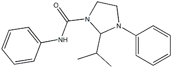 1-Phenyl-2-isopropyl-3-(phenylcarbamoyl)imidazolidine Struktur