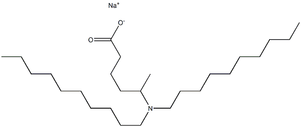 5-(Didecylamino)hexanoic acid sodium salt Struktur