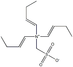 N,N-Di(1-butenyl)-N-sulfonatomethyl-1-buten-1-aminium Struktur