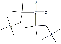 Trimethylsilyl(tert-butyl) thioketoneoxide Struktur