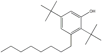 2,5-Di-tert-butyl-3-octylphenol Struktur