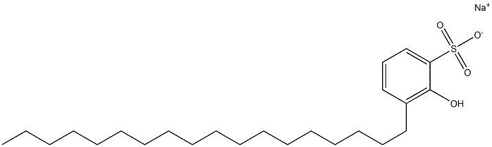 2-Hydroxy-3-octadecylbenzenesulfonic acid sodium salt Struktur