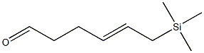 (E)-6-(Trimethylsilyl)-4-hexenal Struktur