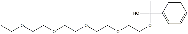 2-Phenyl-2-methyl-1,3,6,9,12,15-hexaoxaheptadecane Struktur