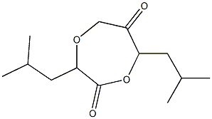 3,7-Diisobutyl-1,4-dioxepane-2,6-dione Struktur