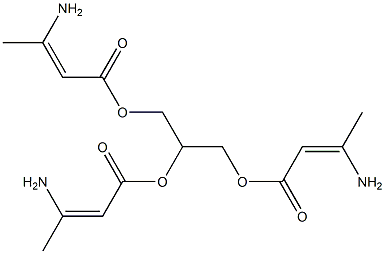 Glycerin tris(3-aminocrotonate) Struktur