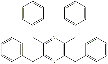 2,3,5,6-Tetrabenzylpyrazine Struktur