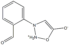 3-[2-Formylphenyl]-1,2,3-oxadiazole -ium-5-olate Struktur