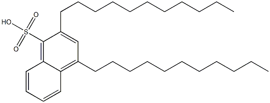 2,4-Diundecyl-1-naphthalenesulfonic acid Struktur