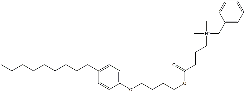 N,N-Dimethyl-N-benzyl-N-[3-[[4-(4-nonylphenyloxy)butyl]oxycarbonyl]propyl]aminium Struktur