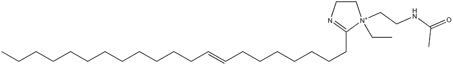 1-[2-(Acetylamino)ethyl]-1-ethyl-2-(8-henicosenyl)-2-imidazoline-1-ium Struktur