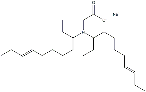 N,N-Di(8-undecen-3-yl)aminoacetic acid sodium salt Struktur