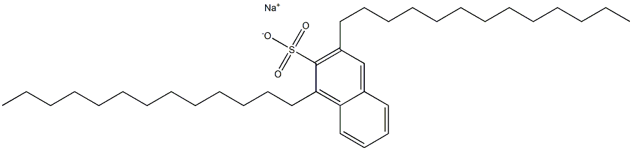 1,3-Ditridecyl-2-naphthalenesulfonic acid sodium salt Struktur