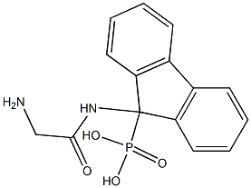 [9-[(2-Aminoacetyl)amino]-9H-fluoren-9-yl]phosphonic acid Struktur