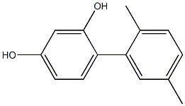 2-(2,5-Dimethylphenyl)benzene-1,5-diol Struktur