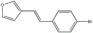 3-(4-Bromostyryl)furan Struktur