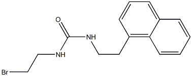 1-(2-Bromoethyl)-3-[2-(1-naphtyl)ethyl]urea Struktur