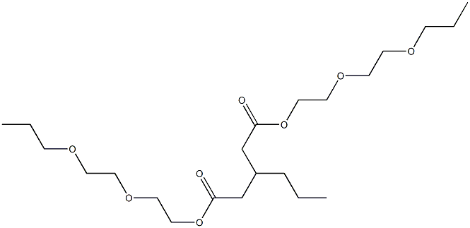 3-Propylglutaric acid bis[2-(2-propoxyethoxy)ethyl] ester Struktur