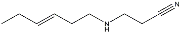 3-(3-Hexenylamino)propiononitrile Struktur