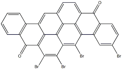 3,5,6,7-Tetrabromo-8,16-pyranthrenedione Struktur