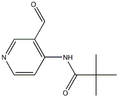 N-(3-Formyl-4-pyridyl)-2,2-dimethylpropionamide Struktur