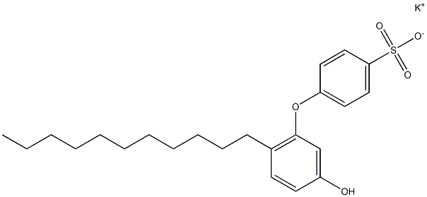 3'-Hydroxy-6'-undecyl[oxybisbenzene]-4-sulfonic acid potassium salt Struktur