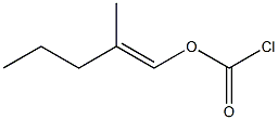 Chloroformic acid 2-methyl-1-pentenyl ester Struktur