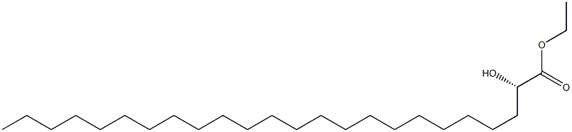 [S,(-)]-2-Hydroxytetracosanoic acid ethyl ester Struktur