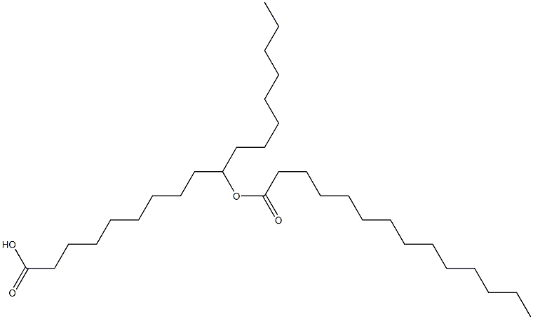 10-Myristoyloxyoctadecanoic acid Struktur