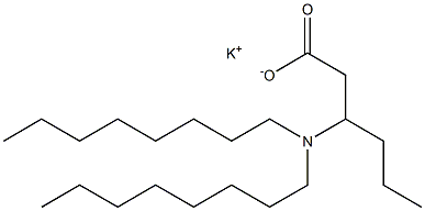 3-(Dioctylamino)hexanoic acid potassium salt Struktur