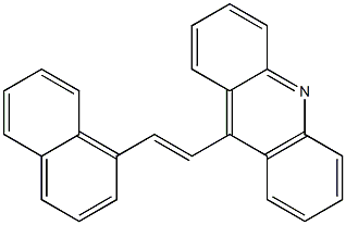 9-[(E)-2-(1-Naphtyl)ethenyl]acridine Struktur