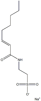 N-(2-Octenoyl)taurine sodium salt Struktur