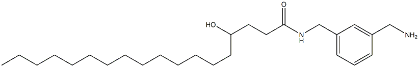 4-Hydroxy-N-(3-aminomethylbenzyl)stearamide Struktur