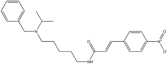 N-[5-(Isopropylbenzylamino)pentyl]-3-(4-nitrophenyl)acrylamide Struktur