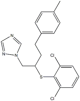 1-[4-(4-Methylphenyl)-2-[(2,6-dichlorophenyl)thio]butyl]-1H-1,2,4-triazole Struktur