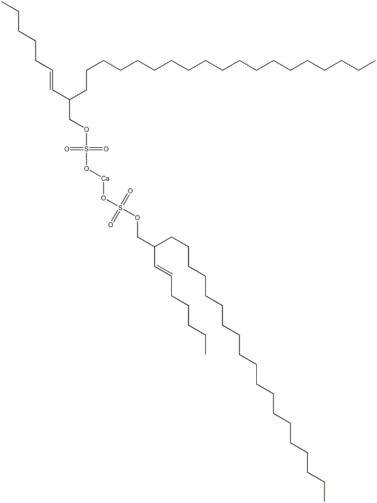 Bis[2-(1-heptenyl)henicosyloxysulfonyloxy]calcium Struktur